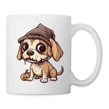 Beagle Chien Halloween Drôle Zombie - Mug blanc - blanc - Droite