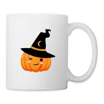 Citrouille sorcière - Mug blanc - blanc - Droite