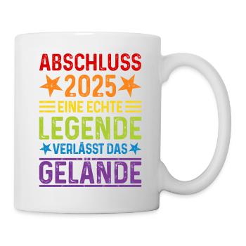 Abschluss 2025 Eine Legende verlässt das Gelände - Tasse - Weiß - Rechts