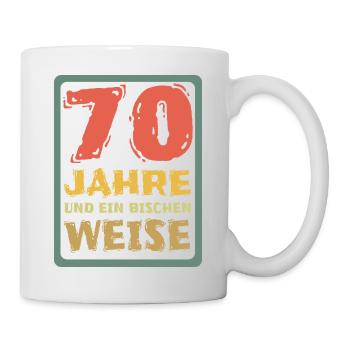 Alter 70 - Tasse - Weiß - Rechts