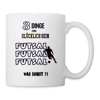 Futsal Spieler Fan Liebhaber Futsaler Spiel Team - Tasse - Weiß - Rechts