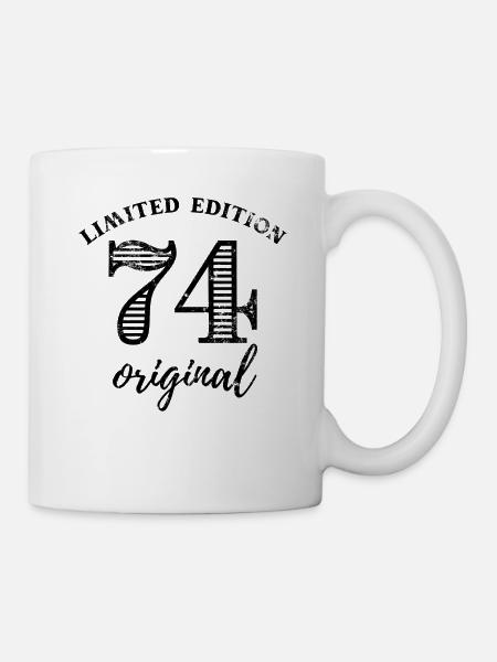 50. Geburtstag Mann Frau 50 Jahre 1974 Deko Lustig - Tasse - Weiß