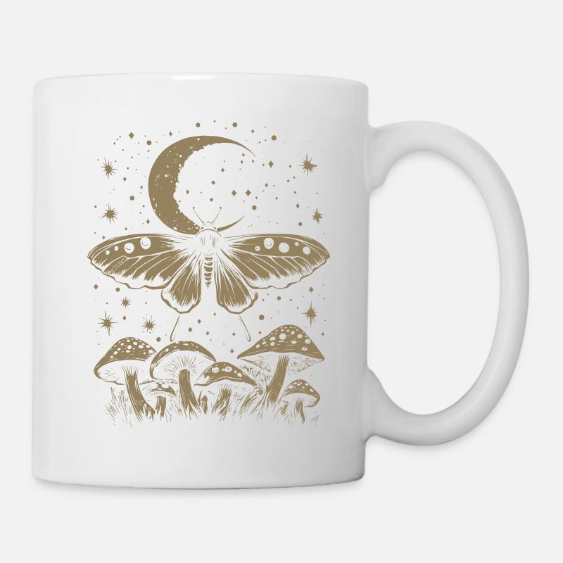 Motte Fairycore Goth Grunge Pilze - Tasse - Weiß
