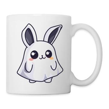 Hase Halloween Lustig Geist - Tasse - Weiß - Rechts