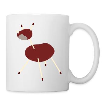 Kastanie Einhorn - Tasse - Weiß - Rechts