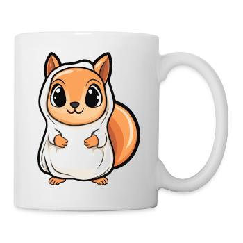 Eichhörnchen Halloween Lustig Geist - Tasse - Weiß - Rechts