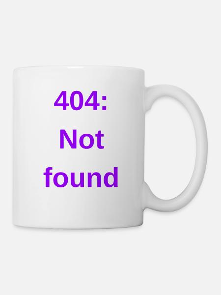 404 : Non trouvé - Mug blanc - blanc