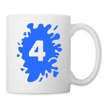 Klecks 4 - Tasse - Weiß - Rechts