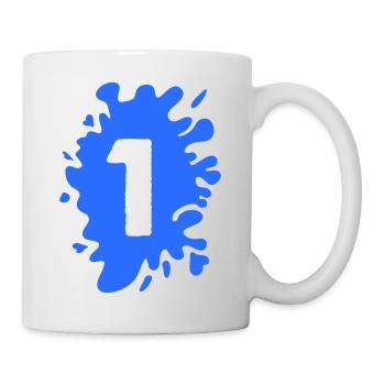 Klecks 1 - Tasse - Weiß - Rechts