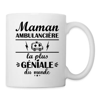 Maman ambulancière la plus géniale du monde - Mug blanc - blanc - Droite