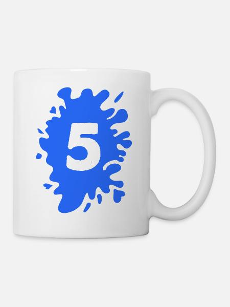 klecks 5 - Tasse - Weiß
