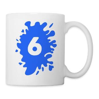Klecks 6 - Tasse - Weiß - Rechts