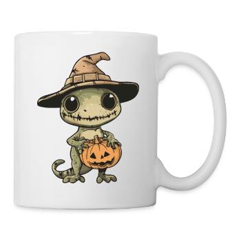 Lizard Halloween Comic Funny - Mug - white - Right