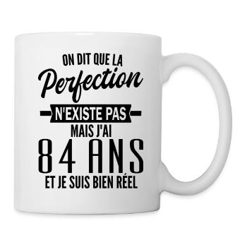 t-shirt 84 ans / cadeau 84 ans / jai 84 ans - Mug blanc - blanc - Droite