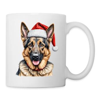 Chien de berger allemand de Noël - Mug blanc - blanc - Droite