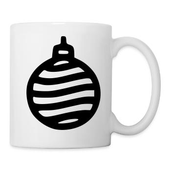Boule de Noël - Mug blanc - blanc - Droite