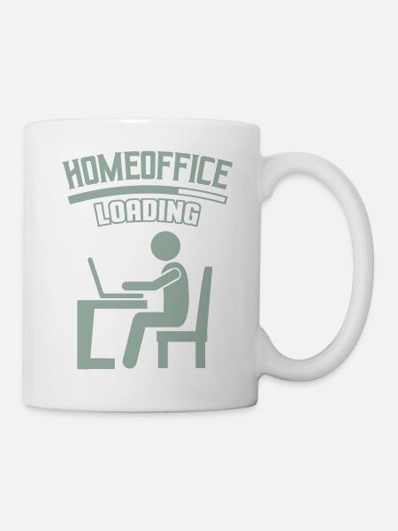 Arbeit Büro Homeoffice Loading - Tasse - Weiß