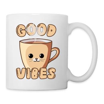 Tasse pour chat mignon - Mug blanc - blanc - Droite