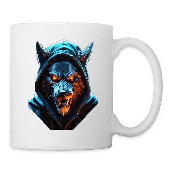 Hooded Werwolf - Tasse - Weiß - Rechts
