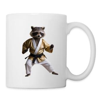 Sport-Waschbär - Tasse - Weiß - Rechts