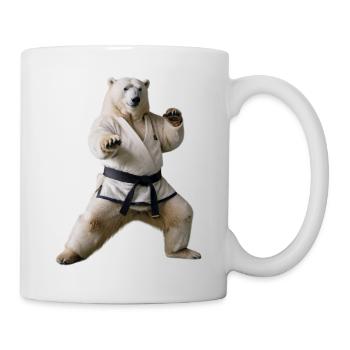 Ours polaire sportif - Mug blanc - blanc - Droite