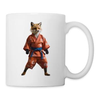 Renard sportif - Mug blanc - blanc - Droite