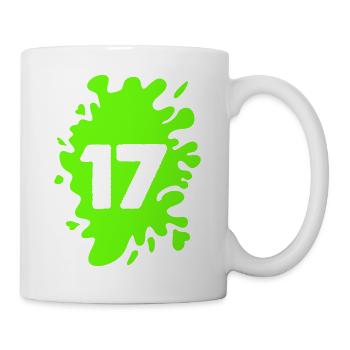 Klecks 17 - Tasse - Weiß - Rechts