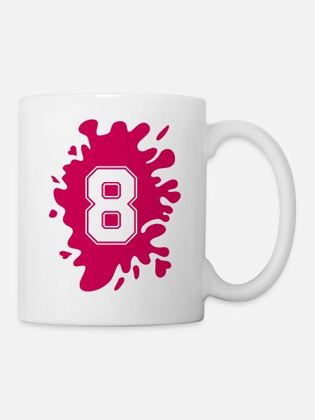 klecks 8 - Tasse - Weiß