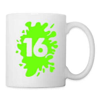 klecks 16 - Tasse - Weiß - Rechts