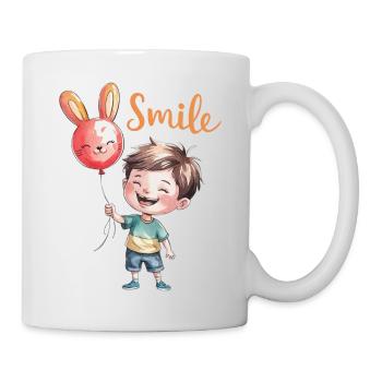 T-shirt "Sourire Enfantin - Sourire et Joie" - Mug blanc - blanc - Droite