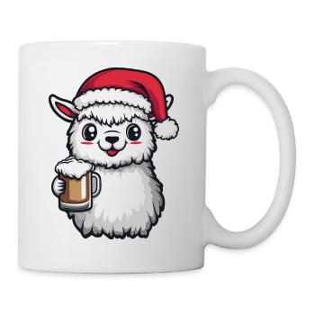 Alpaga Llama Bière Noël Noël - Mug blanc - blanc - Droite