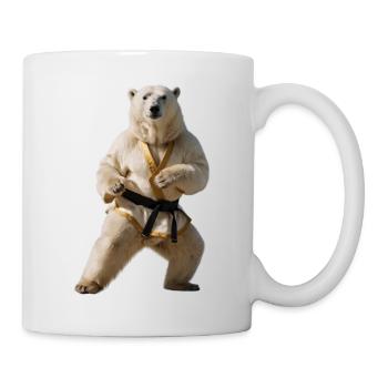 Ours polaire sportif - Mug blanc - blanc - Droite
