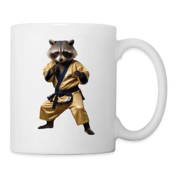 Sport-Waschbär - Tasse - Weiß - Rechts