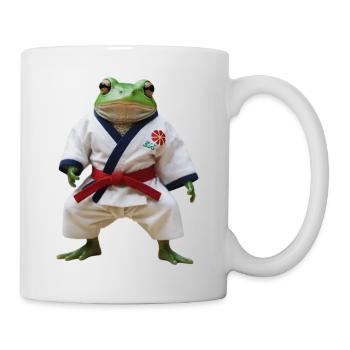 Grenouille sportive - Mug blanc - blanc - Droite