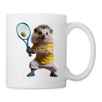 Hérisson sportif - Mug blanc - blanc - Droite