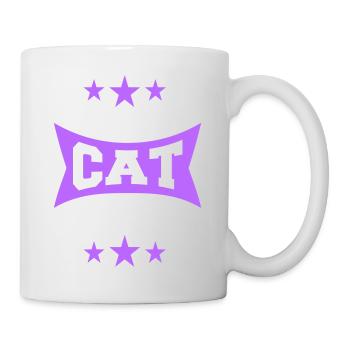 Chat fou Dame Texte Folle Femme Chats Amour - Mug blanc - blanc - Droite