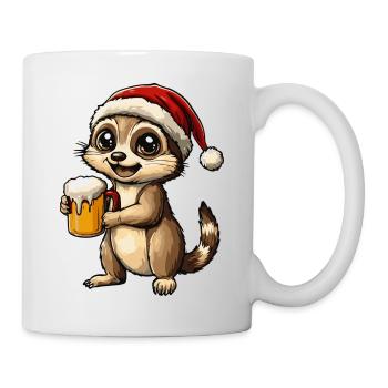 Bière Meerkat Noël - Mug blanc - blanc - Droite