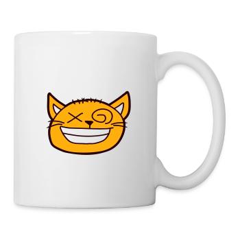 Chat fou Dame Texte Folle Femme Chats Amour - Mug blanc - blanc - Droite