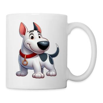 Bullterrier 4 - Tasse - Weiß - Rechts