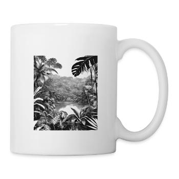 Regenwald - Tasse - Weiß - Rechts