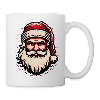 Vintage Gaming Santa – Old School Pixel Weihnachten - Tasse - Weiß - Rechts