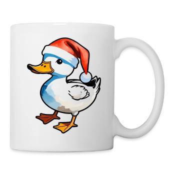 Dessin de Noël de canard - Mug blanc - blanc - Droite