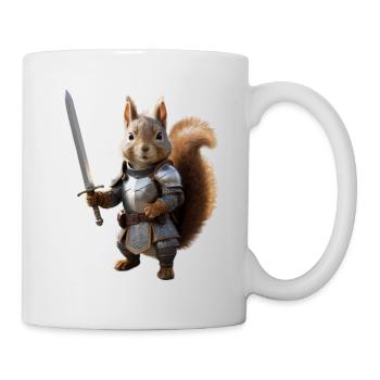 Eichhörnchen-Ritter-Schwert 3 - Tasse - Weiß - Rechts