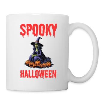 Spooky Halloween Witch – Spooky Witch Design - Mug - white - Right