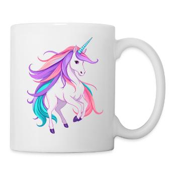 Radiant Violet Licorne Fantasy Illustration - Mug blanc - blanc - Droite