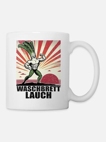 Washboard Garlic with Washboard Abs - Mug - white