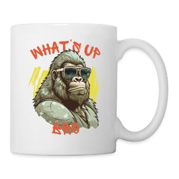 Whats Up Bro - Mug - white - Right