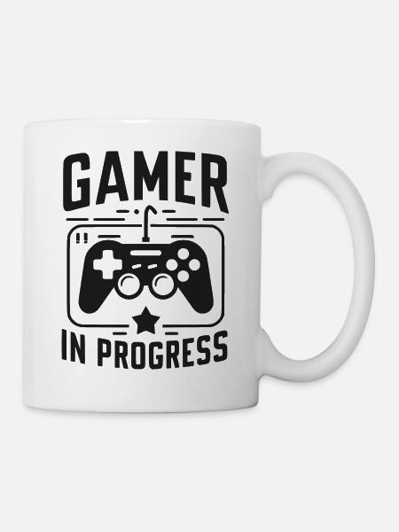 Gamer in Progress - Tasse - Weiß