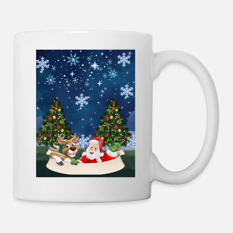 Weihnachtsmann-Spaß - Tasse - Weiß