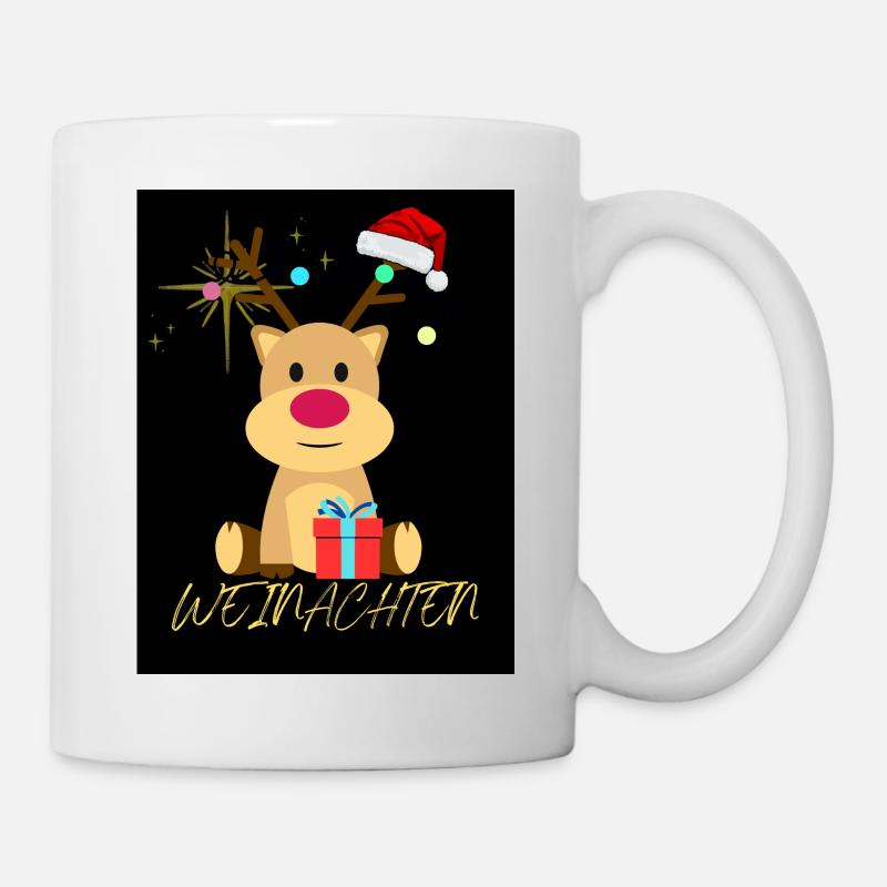 Weihnachten Rentier - Tasse - Weiß